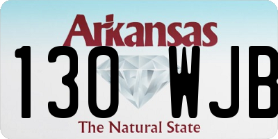 AR license plate 130WJB