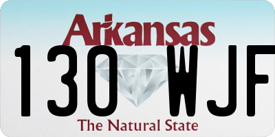 AR license plate 130WJF