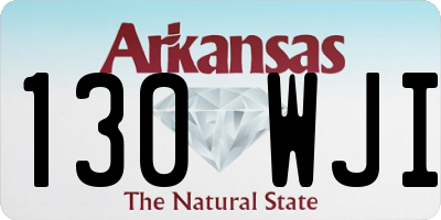 AR license plate 130WJI