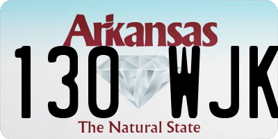 AR license plate 130WJK