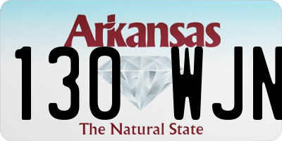 AR license plate 130WJN
