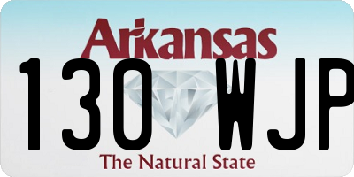 AR license plate 130WJP