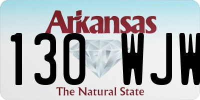 AR license plate 130WJW