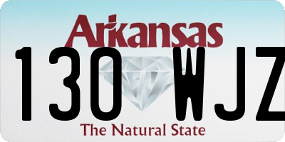 AR license plate 130WJZ