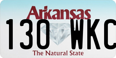 AR license plate 130WKC