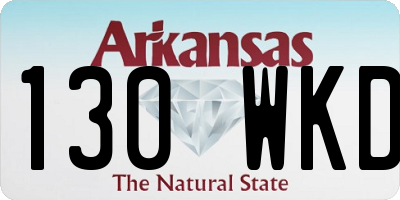 AR license plate 130WKD