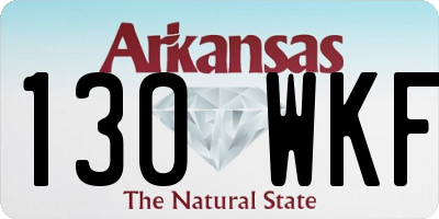 AR license plate 130WKF