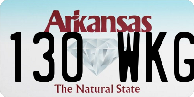 AR license plate 130WKG