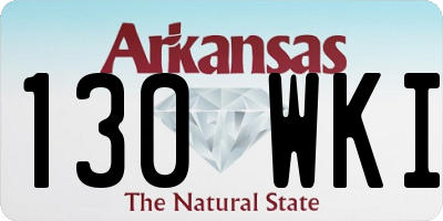 AR license plate 130WKI