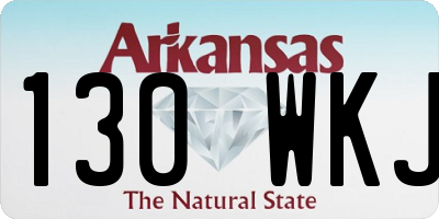 AR license plate 130WKJ