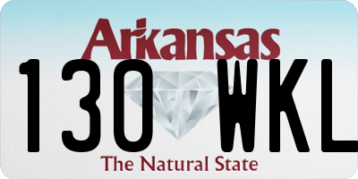 AR license plate 130WKL
