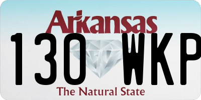 AR license plate 130WKP