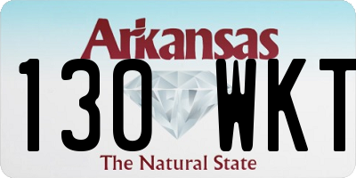 AR license plate 130WKT