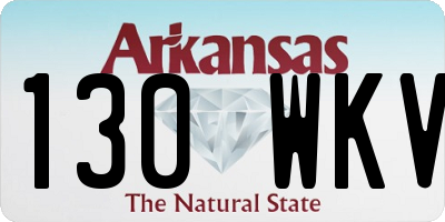 AR license plate 130WKV