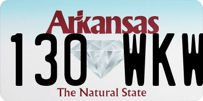 AR license plate 130WKW