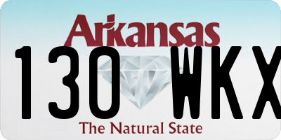 AR license plate 130WKX