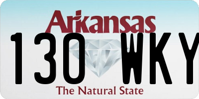AR license plate 130WKY