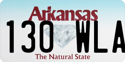 AR license plate 130WLA