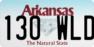 AR license plate 130WLD