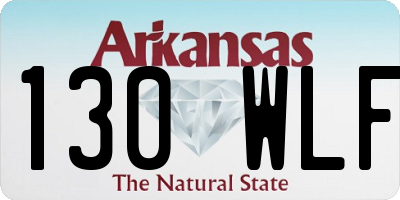 AR license plate 130WLF