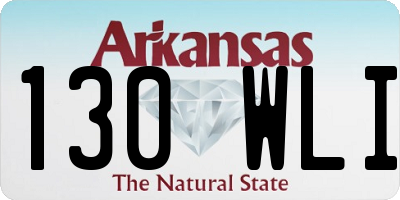 AR license plate 130WLI