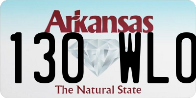 AR license plate 130WLO