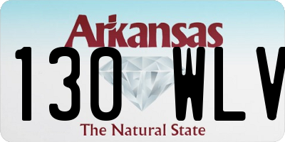 AR license plate 130WLV