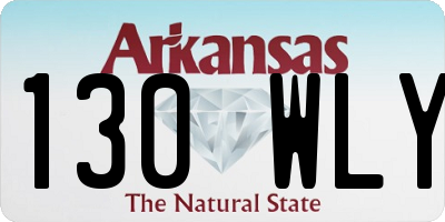 AR license plate 130WLY