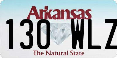 AR license plate 130WLZ