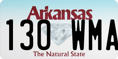 AR license plate 130WMA
