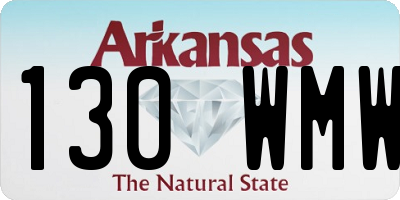 AR license plate 130WMW