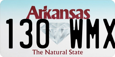 AR license plate 130WMX