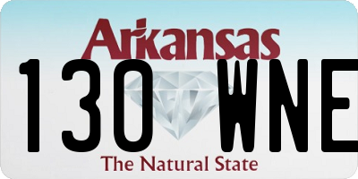 AR license plate 130WNE