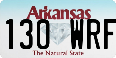 AR license plate 130WRF