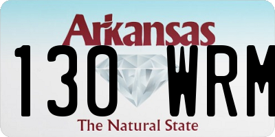 AR license plate 130WRM