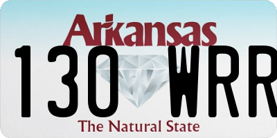 AR license plate 130WRR