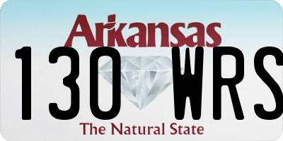 AR license plate 130WRS