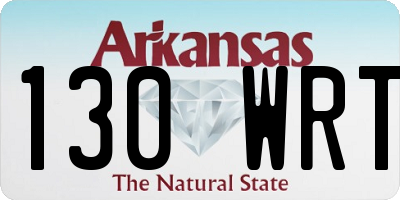 AR license plate 130WRT