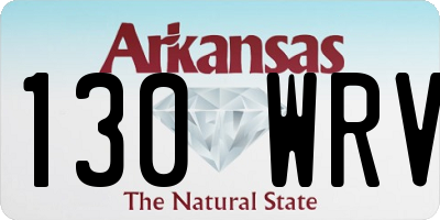 AR license plate 130WRV