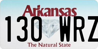 AR license plate 130WRZ