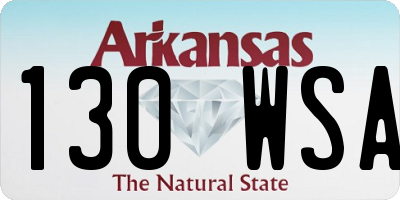 AR license plate 130WSA