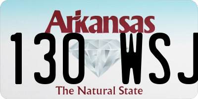 AR license plate 130WSJ