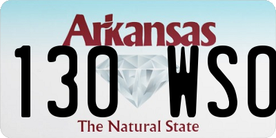 AR license plate 130WSO