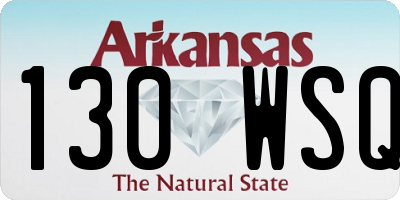 AR license plate 130WSQ