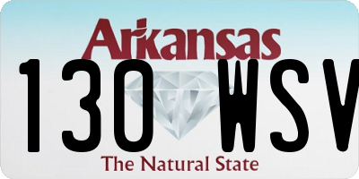 AR license plate 130WSV