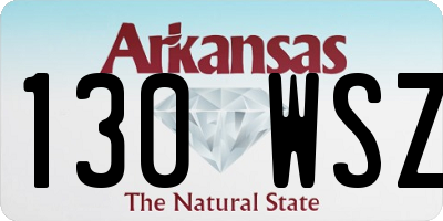 AR license plate 130WSZ