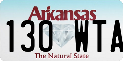 AR license plate 130WTA