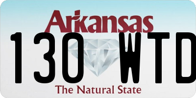 AR license plate 130WTD