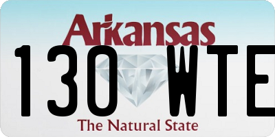 AR license plate 130WTE