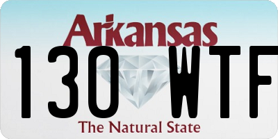 AR license plate 130WTF